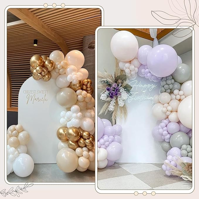 Ledido Wedding Arch Backdrop Cover 7.2FT Arch Covers Fitted Stretchy Spandex Round Top Stand Backdrop Cover for Wedding Banquet Ceremony Birthday Party Baby Shower Event Decoration,White