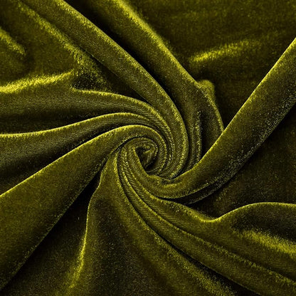 Velvet Tablecloth Luxurious Solid Rectangle Table Cloth,Oblong Retro Farmhouse Ruffle Tablecloths Washable Table Cover for Party Olive Green,52x70 Inches