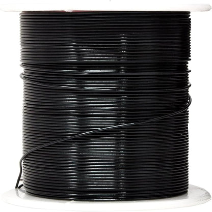 Mandala Crafts 22 Gauge Anodized Aluminum Craft Wire for Jewelry Making - 450 FT Colored Flexible Silver Black Wire - Bendable for Bonsai Armature Crafting Sculpting