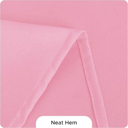 Fitable 8 Pack Table Cloth Rectangle Table: Stain and Wrinkle Resistant Tablecloth Rectangular, Washable Polyester Tablecloths for Wedding Party Dining Banquet Event Catering(Pink, 70x120 Inch)