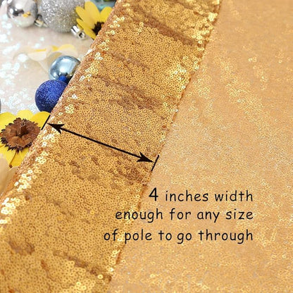 Poise3EHome 7FT x 7FT Iridescent Sequin Photography Backdrop Curtain for Party Decoration, Iridescent