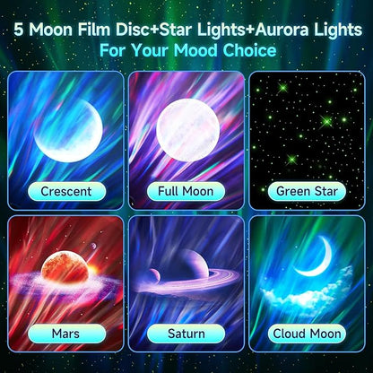 Galaxy Projector for Bedroom, 21Colors Northern Lights,15White Noise&Bluetooth Star Projector Galaxy Lights, Remote Ambient Lighting,Aurora Halloween Decor Christmas,Gifts for Kids,Adults