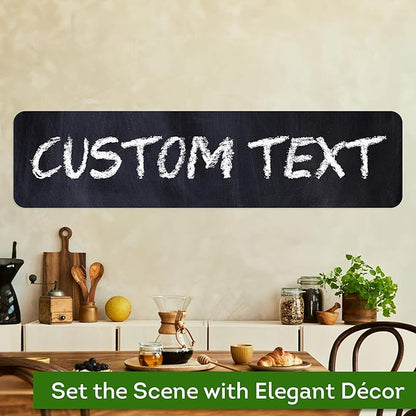 Custom Sign, Custom Street Sign, 11 Font Colors, 13 Font Styles, 4 Hole Options, 22 Sizes, 12x48 Inches, Rust Free DiBound, Fade Resistant, Made in USA by My Sign Center (Chalkboard Black)
