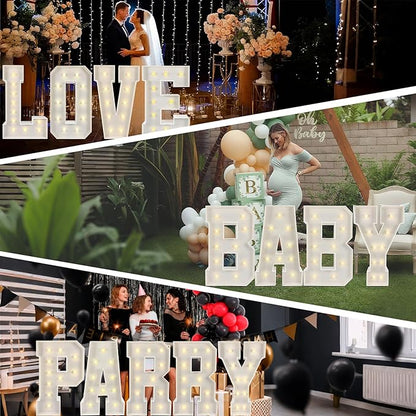 Marquee Light Up Numbers: 4FT Large Decorative Letters Signs for Party Decorations Baby Shower Birthday Wedding Engagement Anniversary, 4 Feet Tall Pre-Cut DIY Foamboard Number 9 - Easy to Assemble