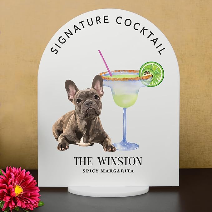 Pet Signature Drink Wedding Signs
