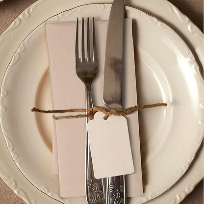 Urban Villa Dinner Napkins Solid Taupe Color Cloth Napkins (Set of 12) Oversized 20x20 Inches 100% Cotton Slub Premium Quality Soft Durable Mitered Corners Reusable Washable Everyday Use Napkins
