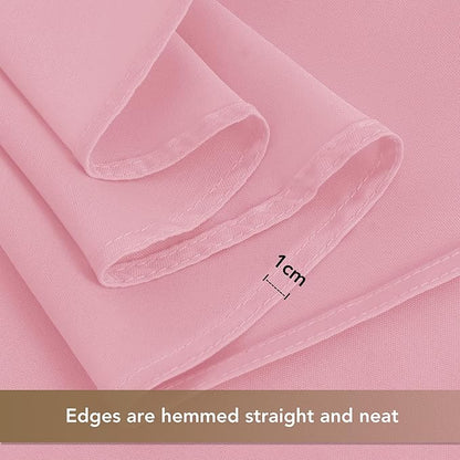 sancua Square Tablecloths 70x70 Inch, 2 Pack - Pink Fabric Table Cloth for Square or Round Tables, Washable Polyester Table Cover for Outdoor Party, Birthday, Decorative Display Tables