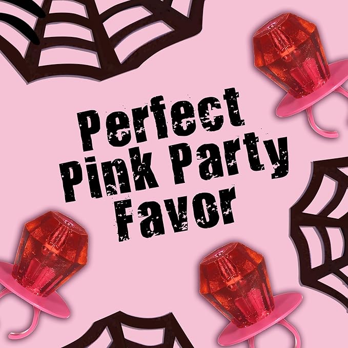 Ring Pop Individually Wrapped Pink Halloween Candy, Strawberry 30 Ct Lollipop Bulk, Lollipop Suckers for Kids, Fun Candy Bulk for Gender Reveal, Trick or Treat, Halloween Bowls, Gifts, Party Favors