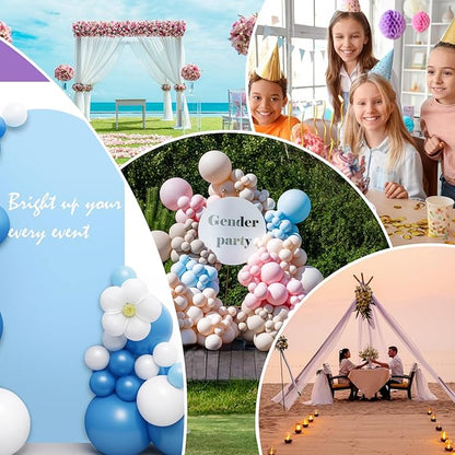 LEBENGURU Upgraded 6FT Wedding Arch Cover, Baby Blue Spandex Fitted Arch Backdrop Cover, Round Top Chiara Stand Covers for Birthday Party Baby Shower Banquet Balloon Décor
