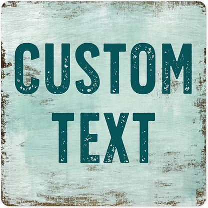 Custom Sign, Custom Street Sign, 11 Font Colors, 13 Font Styles, 4 Hole Options, 22 Sizes, 36x36 Inches, Rust Free DiBound, Fade Resistant, Made in USA by My Sign Center (Shabby Chic)