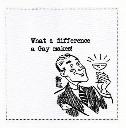 Five Star Napkins Pride Quotes, White Cotton Cocktail Napkins, Beverage Napkins, Bar Napkins, Cloth Napkins, Party Napkins, Events, Holidays, Weddings, Birthdays, Disposable, 4.5" x 4.5"- (50x)