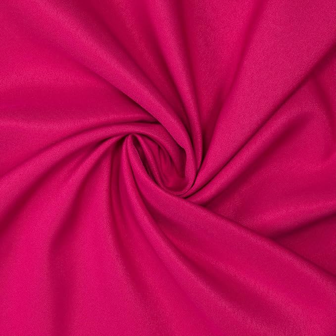Gee Di Moda Rectangle Tablecloth - 70 x 120 Inch Fuchsia Table Cloth for 6 or 8 Foot Rectangle Table - Heavy Duty Washable Fabric - for Buffet Table, Holiday Party, Dinner, Wedding & Baby Shower