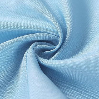 120 inch Round Tablecloth Washable Polyester Table Cloth Decorative Table Cover for Wedding Party Dining Banquet（120 inch,Blue Mist）