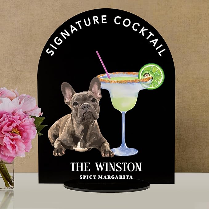 Pet Signature Drink Wedding Signs