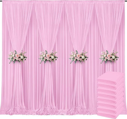 40x10ft Backdrop Curtains for Parties, 8 Panels 5x10ft Curtains Photography Drapes Rod Pocket Curtain Backdrop for Birthday Wedding Baby Shower Home Decor