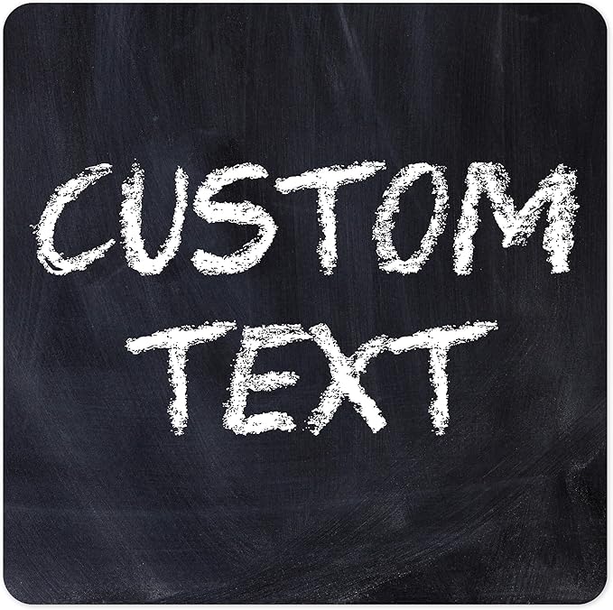 Custom Sign, Custom Street Sign, 11 Font Colors, 13 Font Styles, 4 Hole Options, 22 Sizes, 30x30 Inches, Rust Free DiBound, Fade Resistant, Made in USA by My Sign Center (Chalkboard Black)