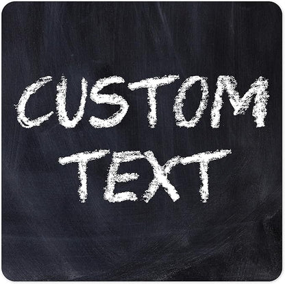 Custom Sign, Custom Street Sign, 11 Font Colors, 13 Font Styles, 4 Hole Options, 22 Sizes, 30x30 Inches, Rust Free DiBound, Fade Resistant, Made in USA by My Sign Center (Chalkboard Black)