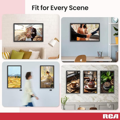 RCA 21.5" Large WiFi Digital Picture Frame Electric Uhale Frames with Remote Control 32GB Memory, 1920 X 1080P FHD IPS No Touch Screen, Support Wall Mount, Auto Rotate, Instantly Share Photos Videos