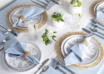 Solino Home Linen White Table Runner 60 Inches - Classic Hemstitch, 100% Pure Linen Coffee Table Runner 14 x 60 Inch Ideal for Dresser Tables - Fall, Halloween, Thanksgiving, Christmas, Holiday