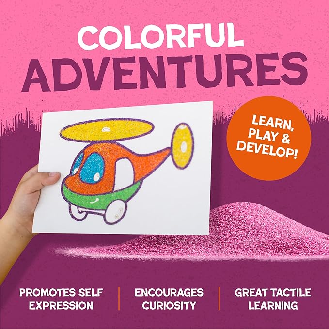 Hygloss Colored Sand for Crafts - 15 lb Bottle, Lavender - Vibrant Colorful Fine Sensory Play Sand Art Kits for Kids - Classroom Activities for Children 3 4 5 6 7 8 9 10 11 12 - Safe for Ages 3+