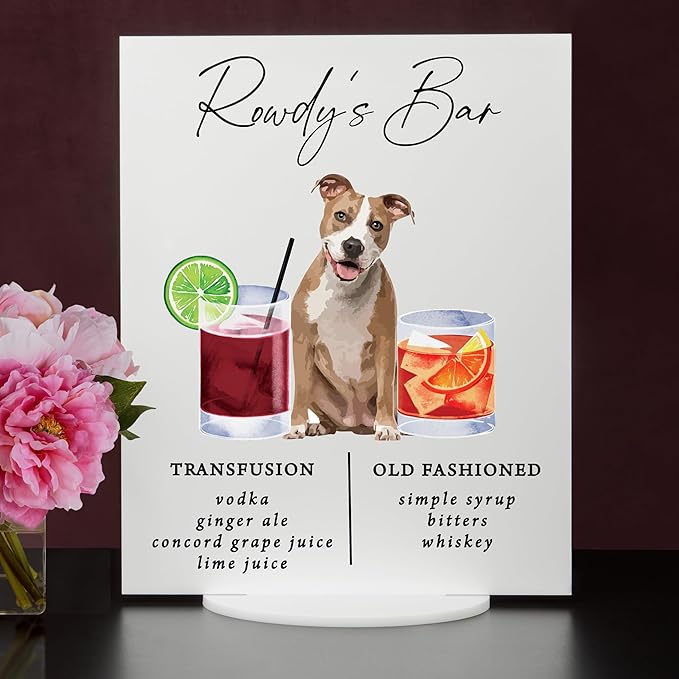 Pet Signature Drink Wedding Signs