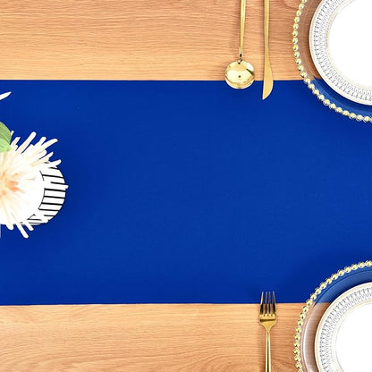 Farmhouse Blue Table Runner Dining Table Runners 90 Inches Long Coffee Table Runner for Dresser Living Room Bedroom Holiday Party Banquet 12X90 Inch