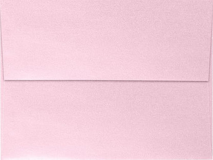 LUXPaper A7 Invitation Envelopes | Peel & Press | 5 1/4" x 7 1/4" | Rose Quartz Metallic | 80lb. Text | 500 Qty