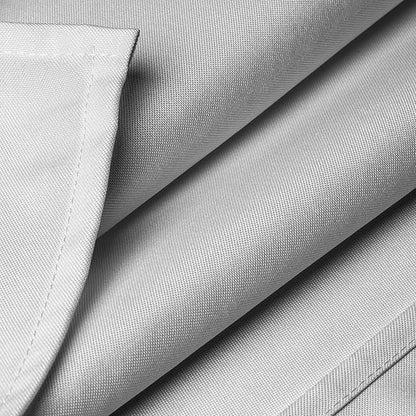 Lann's Linens - 10 Premium 60" x 126" Tablecloths for Wedding/Banquet/Restaurant - Rectangular Polyester Fabric Table Cloths - Silver