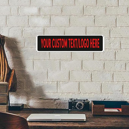 Custom Sign Personalized Custom Metal Sign, Customize For Office, Business, Workplace, Office, Home, Delivery Signs 4x16