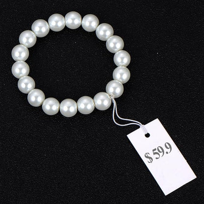 Shappy 300 Pcs 0.8 x 1.58 Inches White Price Display Tags Marking Labels Display Hanging Tags with Elastic String