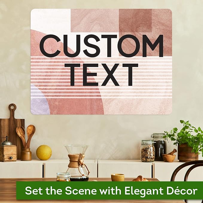 Custom Sign, Custom Street Sign, 11 Font Colors, 13 Font Styles, 4 Hole Options, 22 Sizes, 18x24 Inches, Rust Free DiBound, Fade Resistant, Made in USA by My Sign Center (Mid-Century Modern 1)