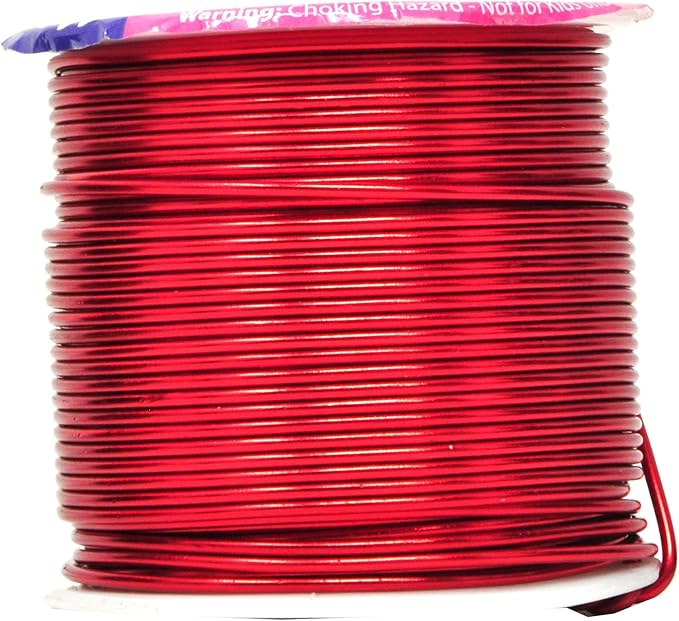 Mandala Crafts 16 Gauge Anodized Aluminum Craft Wire for Jewelry Making – 390 FT Colored Flexible Silver Copper True Blue Brown Red Kelly Green Wire - Bendable for Bonsai Armature Crafting Sculpting
