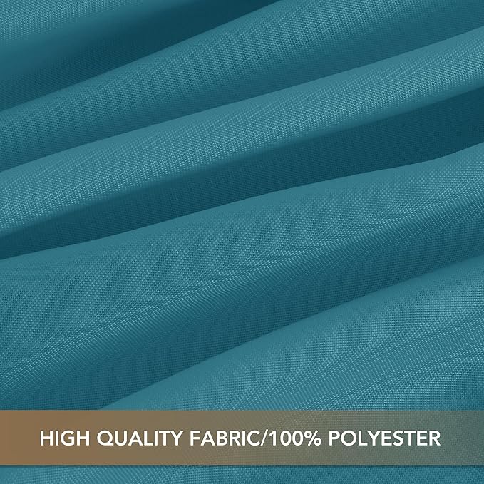 sancua Square Tablecloths 54x54 Inch - Teal Fabric Table Cloth for Square or Round Tables, Washable Polyester Table Cover for Dinner, Holiday Party, Decorative Display Tables