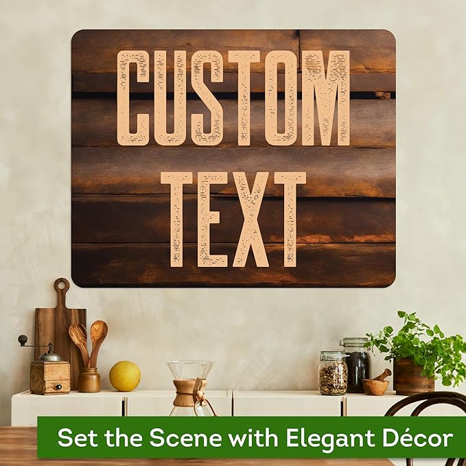 Custom Sign, Custom Street Sign, 11 Font Colors, 13 Font Styles, 4 Hole Options, 22 Sizes, 24x30 Inches, Rust Free DiBound, Fade Resistant, Made in USA by My Sign Center (Vintage Wood)