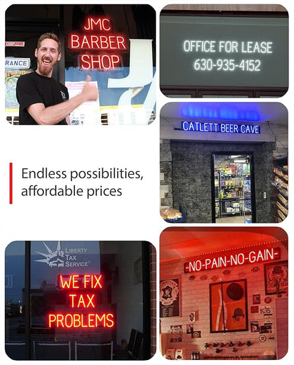 SpellBrite GROWLERS Sign | Beer-Related Sign with Neon Look, Red LED Light Source | 33.0" x 6.3"