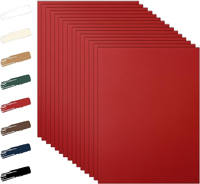28 Sheets Christmas Red Cardstock 8.5 x 11 Craft Paper, 250gsm/92lb Heavyweight Paper Card Stock for DIY Cards Making, Wedding Invitations, Office Printing, Memus, Anniversary Card