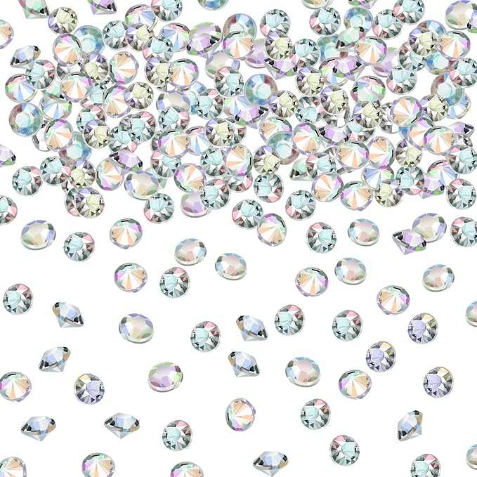 10000 Clear Wedding Table Scatter Crystals Acrylic Diamonds Rhinestones for Table Centerpiece Decorations Bridal Shower Decorations Vase Beads(4.5 mm,Crystal AB)
