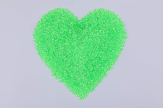 10000 pcs/Pack Wedding Table Scatter Confetti Crystals Acrylic Diamonds Vase Fillers 4.5 mm Rhinestones for Wedding, Bridal Shower, Vase Beads Decorations (Grass Green)