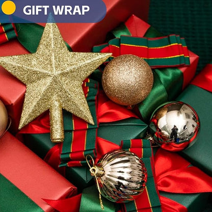 Green Wrapping Paper, 15"x450" Dark Green Kraft Paper Roll Bulletin Board Construction Art Craft Poster Decorative Paper Roll, Arts and Crafts, Christmas Birthday Bouquet Flower Gift Wrap