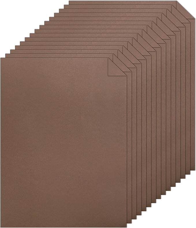28 Sheets Coffee Color Cardstock 8.5 x 11 Craft Paper, 92lb Chocolate Brown Card Stock for DIY Card Making, Greeting Cards, Invitations, Party, Invitations