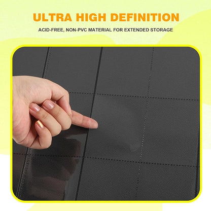 20-Pocket Card Binder, Trading Card Binder Holds 2000 Cards, Premium Zippered Trading Card Album Compatible with TCG, Game & Sports Cards (Soft Green)
