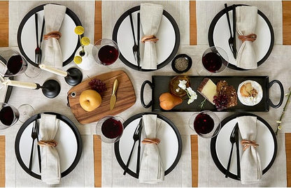 Solino Home Linen Table Runner 90 Inches Long - 100% Pure Linen Light Natural Table Runner 14 x 90 Inch for Fall, Autumn, Thanksgiving, Christmas - Classic Hemstitch