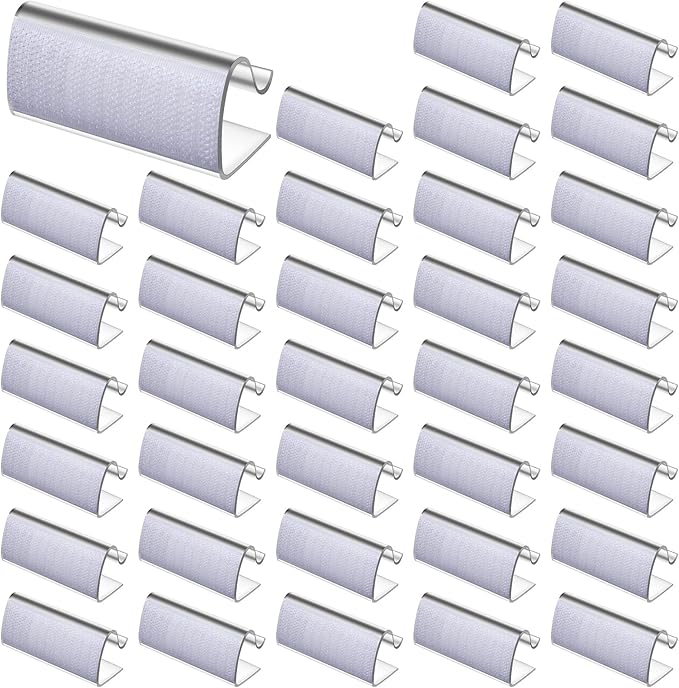72 Pieces Table Skirting Clips Clear Tablecloth Clips for Indoor Outdoor Events Wedding Meeting Party Picnic Banquet
