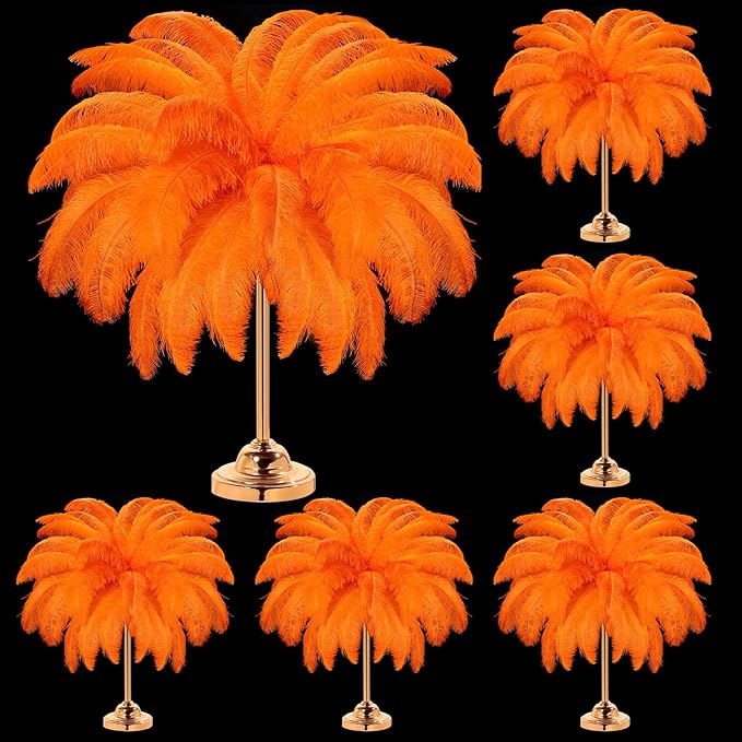 80 Pcs Large Natural Ostrich Feathers Plumes 14-16 Inch Bulk for DIY Crafts Wedding Party Centerpiece Vase