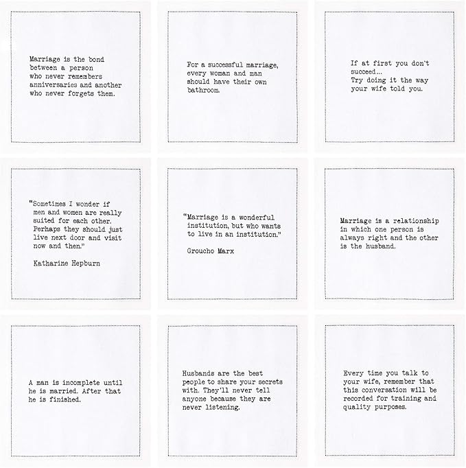 Five Star Napkins Marriage Quotes, White Cotton Cocktail Napkins, Beverage Napkins, Bar Napkins, Cloth Napkins, Party Napkins, Events, Holidays, Weddings, Birthdays, Disposable, 4.5" x 4.5"- (50x)