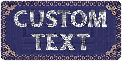Custom Sign, Custom Street Sign, 11 Font Colors, 13 Font Styles, 4 Hole Options, 22 Sizes, 6x12 Inches, Rust Free DiBound, Fade Resistant, Made in USA by My Sign Center (Fauxsaic 1)