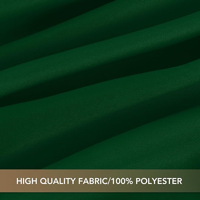 sancua Square Tablecloths 60x60 Inch Hunter Green, 2 Pack - Fabric Table Cloth for Square or Round Tables, Washable Polyester Table Cover for Christmas Dinner, Holiday Party, Display Tables