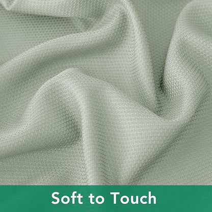 Biscaynebay Round Tablecloth 60 Inch-Sage Outdoor Fabric Table Cover-Small Circle Folding Table Cloths Linen Water Resistant Washable for Kitchen Dining Picnic Patio Outdoor Party Restaurant Tables
