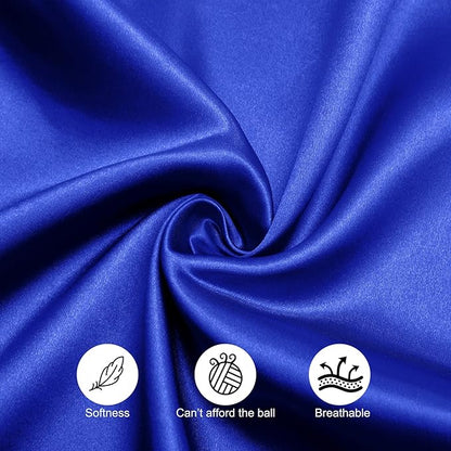 Horbaunal 30 Pack Royal Blue Satin Napkins 17 x 17 Inch, Square Soft Table Dinner Napkins, Silky Cloth Napkins Table Decoration for Weddings Banquets Parties