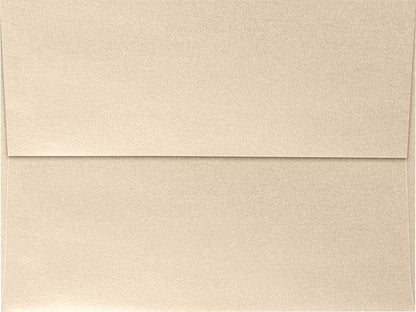 LUXPaper A7 Invitation Envelopes | Peel & Press | 5 1/4" x 7 1/4" | Taupe Metallic | 80lb. Text | 1,000 Qty
